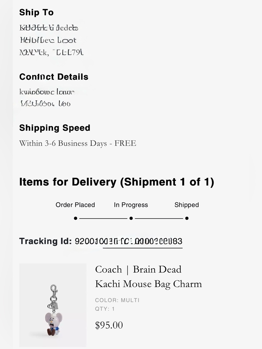 Coach | Brain Dead Kachi Mouse Bag Charm NWT - Picture 11 of 11